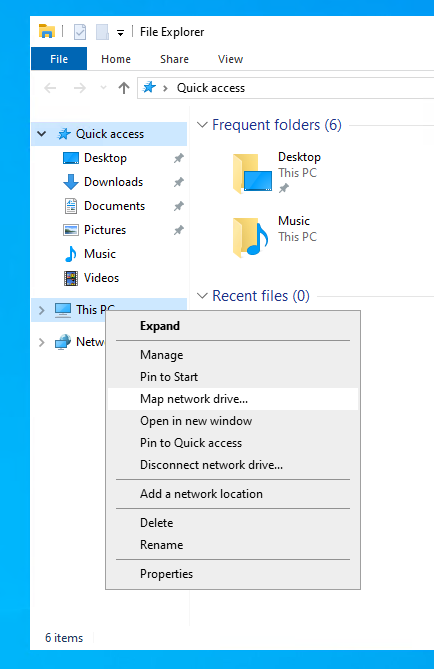 File Explorer dialogue